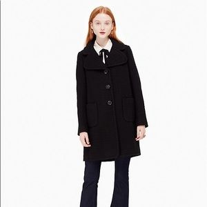 Kate Spade Jewel Button Bouclè coat